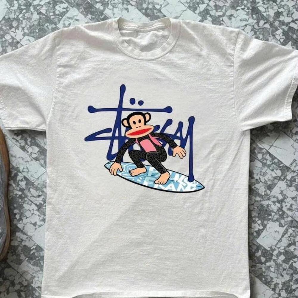 StSsy X Paul Frank White Tee